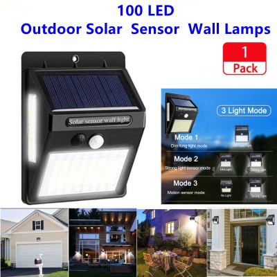 solar powered led wall light